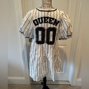 👑 Queen of Sparkles Baseball Dress – Size Small (Excellent Condition) 👑